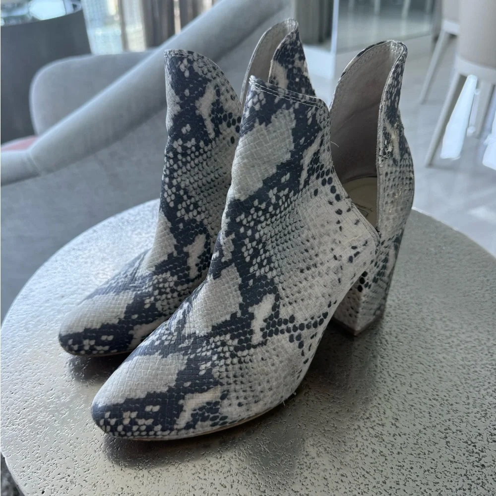 steve madden rockstar snakeskin booties Snakeskin Patterned Ankle Boots